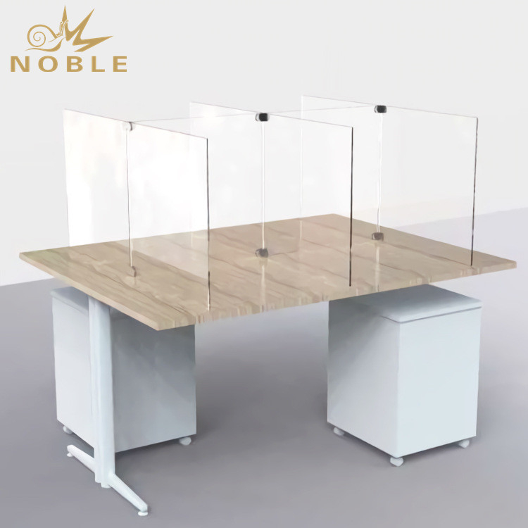 Custom Social Distancing Protective Sneeze Guards Portable Acrylic Plexiglass Freestanding Shield Desk Offices Sneeze Guard