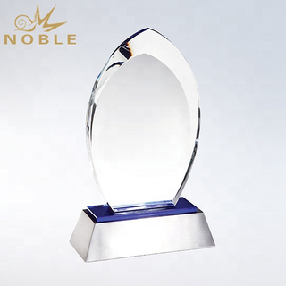 Free Engraving Water Drop Crystal Awards Trophy Plaque