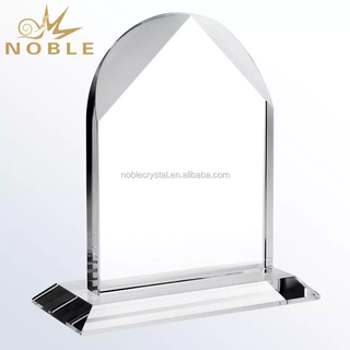 Noble Customized Arched Crystal Blank Trophy Plaques