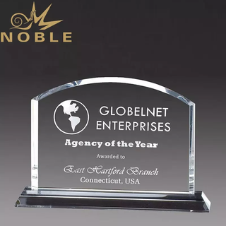 High Quality Exquisite Domed Billboard Crystal Trophy Plaque