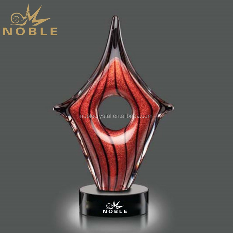 Wholesale Hand Blown Glass Trophy