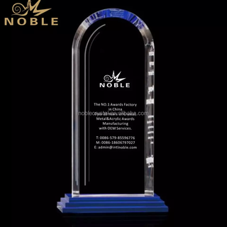 Noble Custom Engraving Crystal Dome Plaque Blank Award