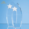Noble Best Selling Optical Crystal Arch Award with Silver Star