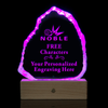 Best Selling Custom Engraving Crystal Iceberg Award with LED Base