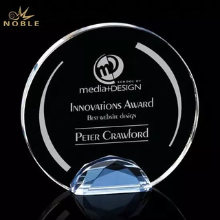  New Design Custom Round Crystal Palque with Your Logo Engraved
