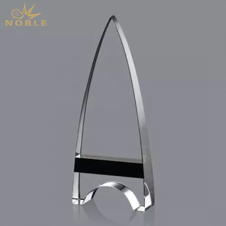 Tapered Arrowhead Optical Crystal Tower Trophy