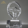 Custom Design K9 Crystal Cutout Crystal Steering Wheel Award