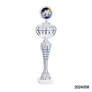 2024 New Design Different Size Custom Made Marble Base Sports Golf Soccer Basketball Marathon Custom Logo Gold Metal Silver Dance Trophy Cup 
