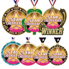 Hot Selling Metal Sports Medal Custom Insert Cheerleading Shooting Star Medal