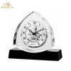 Noble Manufacturer Crystal Glass Clock Business Gift Customized Bespoke Logo Office Decoration Trophy Award Hand Craft Ball Tabletop clock