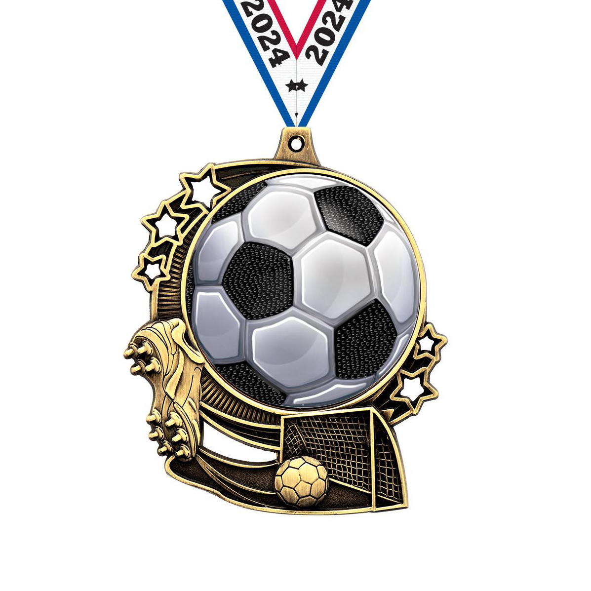 Wholesale Cheap Gold Silver Bronze Metal Business Gift Karate Trophy Award Sports Soccer Blank Medal