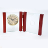 Noble Manufacturer's Customized Crystal Jade Glass Page Clock Office Home Decoration Bespoke Logo Handcrafted Trophy Award Gift