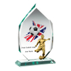 Noble Manufacturer Wholesale Cheap Glass Plaque With Custom Printing Logo UK Gift Personalized Hand Crafts Soccer Trophy Award