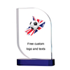 Noble Manufacturer Wholesale Cheap Glass Plaque With Custom Printing Logo UK Gift Personalized Hand Crafts Soccer Trophy Award