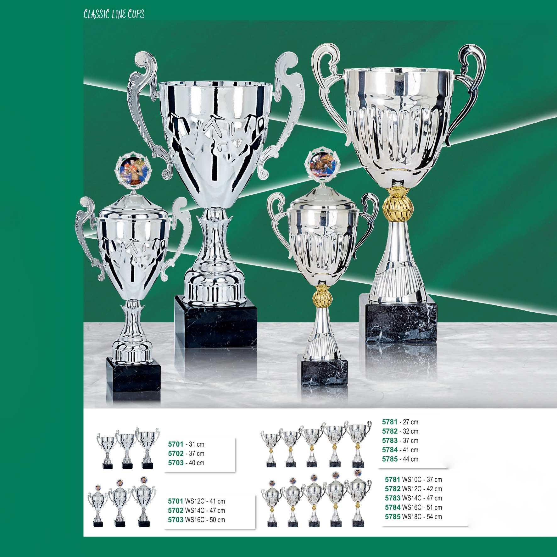 2024 New Design Different Size Custom Made Marble Base Sports Golf Soccer Basketball Marathon Custom Insert Logo Silver Metal Trophy Cup 