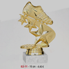 2024 New Design Different Size Custom Made Marble Base Sports Golf Soccer Basketball Marathon Custom Logo Gold Metal Soccer Trophy Cup 