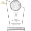 Noble Sword Metal Crystal Glass outdoor Sports Customized Personalized Bespoke Golf Embedded Trophy Award