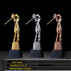 Noble High Quality Resin With Custom Logo Business Gift Sports Awards Golf A Hole in One Trophy Hand Craft