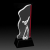 Noble High Quality Crystal Business Gift Sports Awards Custom Bespoke Logo Golf A Hole in One Metal Figure Trophy Hand Craft