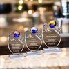 Noble Unique Design Custom Achievement Trophy Crystal Teamwork Award