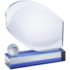 Noble Manufacturer Golf Ball Crystal Glass Plaque Sports Gift Customized Personalized Bespoke Logo Golf Trophy Award Hand Craft
