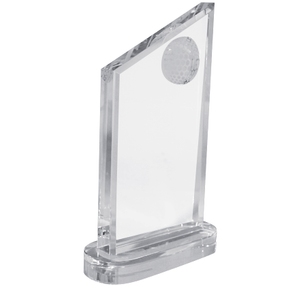 Noble Inlaid Crystal Glass Outdoor Sports Customized Personalized Bespoke Logo Golf Trophy Award