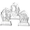 Noble High Quality Crystal Business Gift Sports Awards Custom Bespoke Logo Golf A Hole in One Trophy Hand Craft