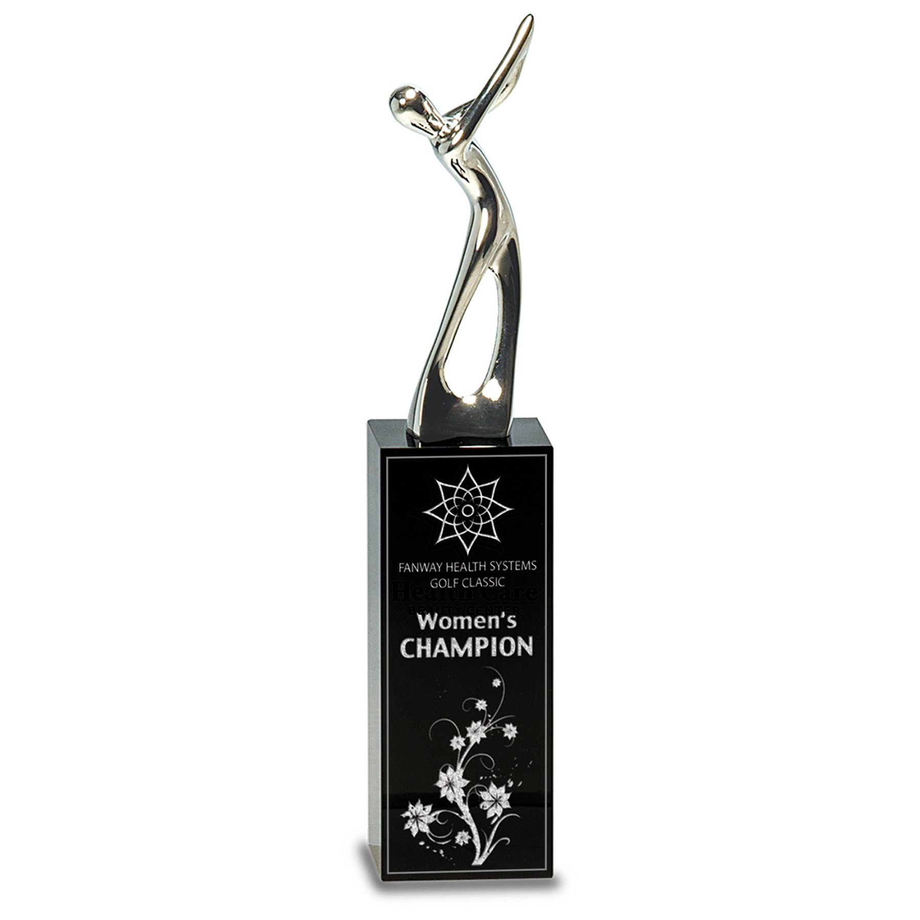 Noble High Quality Crystal Glass Business Gift Sports Awards Custom Bespoke Logo Golf A Hole in One Trophy Hand Craft