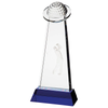 Noble Manufacturer Golf Ball Crystal Glass Sports Gift Customized Personalized Bespoke Logo Golf Trophy Award Hand Craft