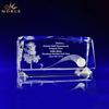 Noble Crystal Cube 3D laser Custom Logo Golf Trophy Awards