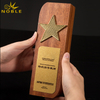  Blank Wooden Plaques Award With Gold Star