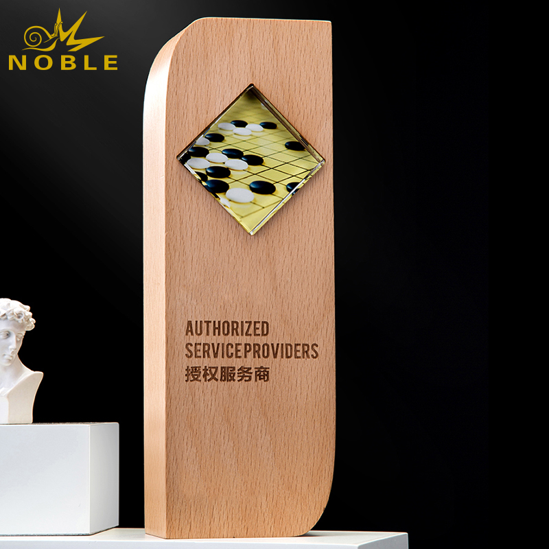 Light Color Award Wooden Trophy