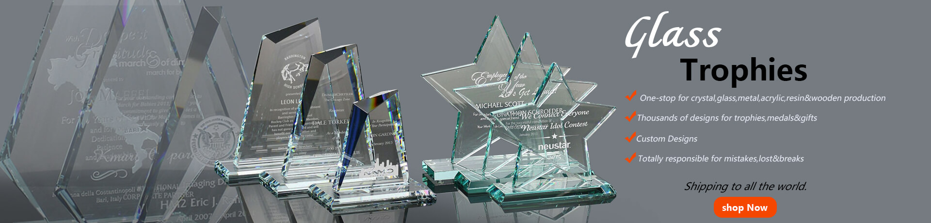 Glass Trophies