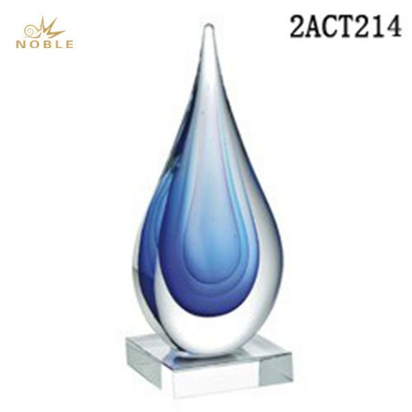 High Quality Art Glass Trophy 
