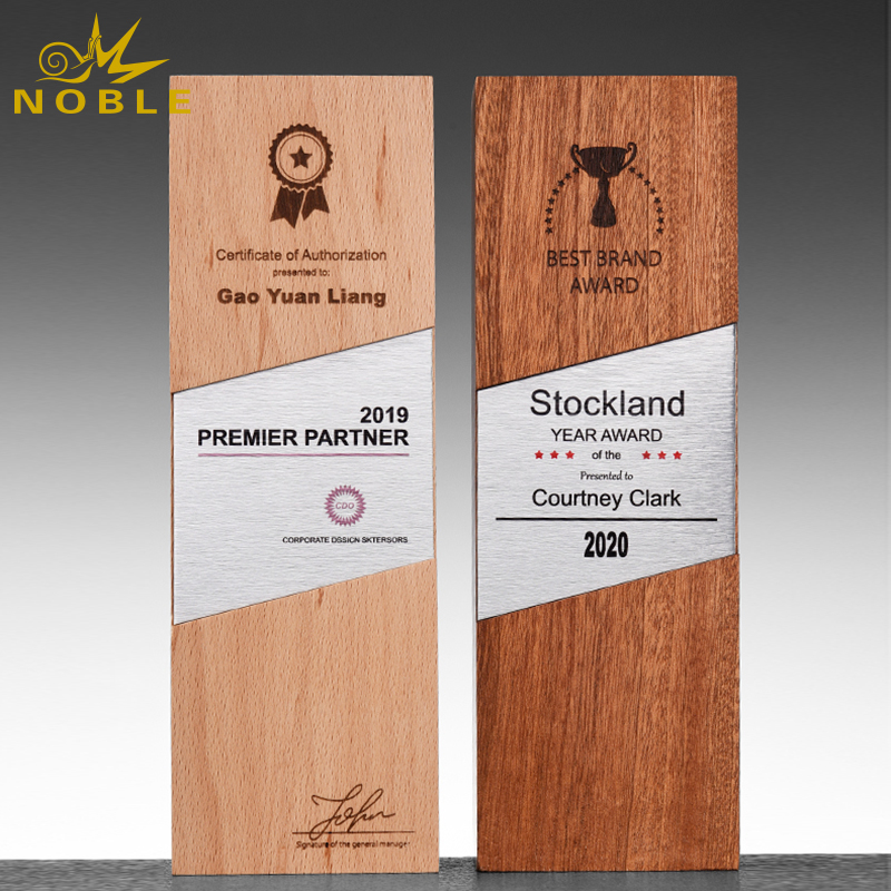 Noble New Design Custom Wood Award Trophy