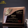 Custom New Design Solid Wooden Metal Eagle Wood Plaque Trophy for America