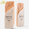 Custom Columnar Carved Wooden Trophy Award