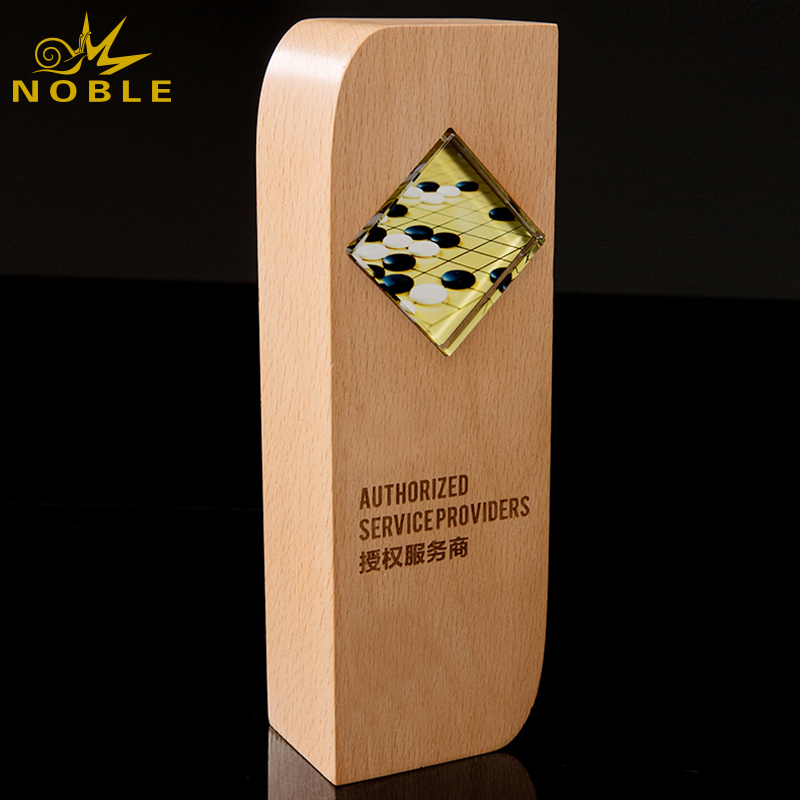 Light Color Award Wooden Trophy
