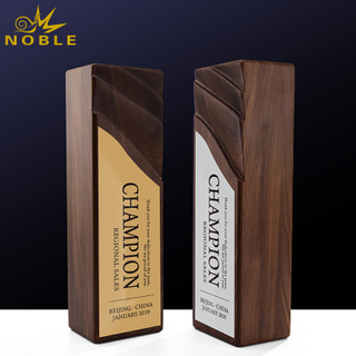  New Design Wood Trophy Awards for Custom Name Engraving