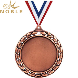 Bronze Color Laurel Wreath Blank Medals