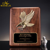 Custom New Design Solid Wooden Metal Eagle Wood Plaque Trophy for America