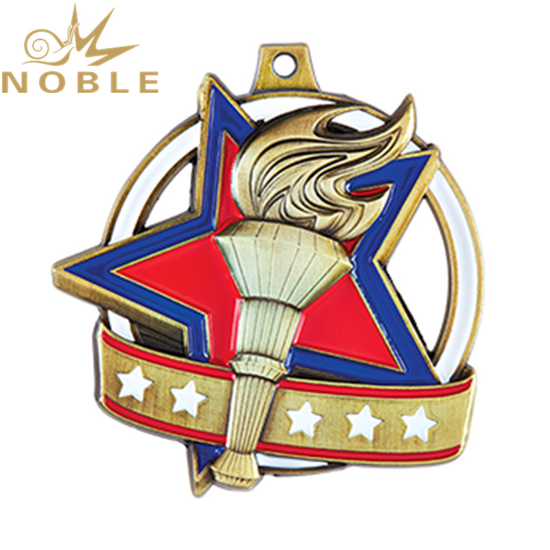 Custom High Quality Metal Torch Medal 