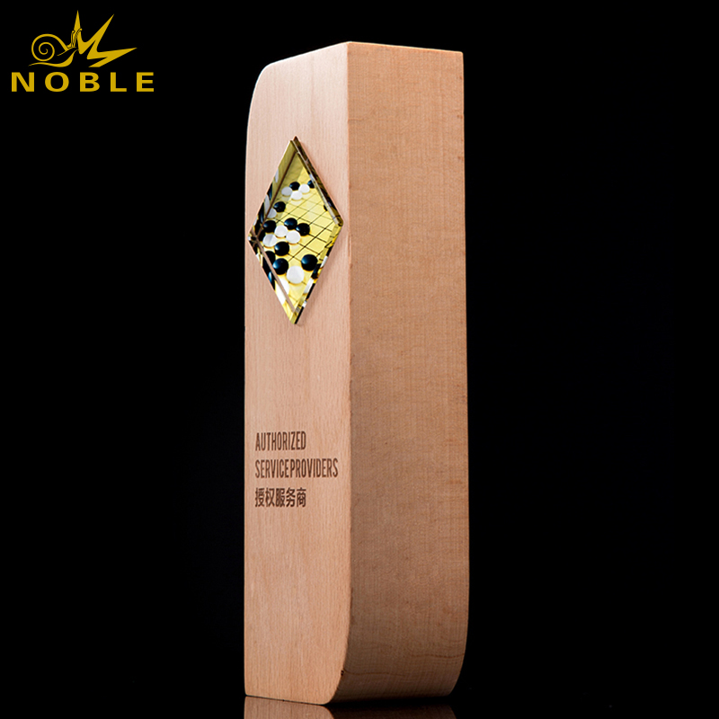 Light Color Award Wooden Trophy