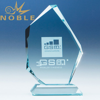 Jade Glass Diamond Plaque Award