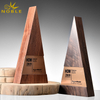Noble New Design Custom Engraving Wooden Pyramid Plaque Trophy