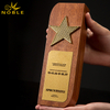 Blank Wooden Plaques Award With Gold Star