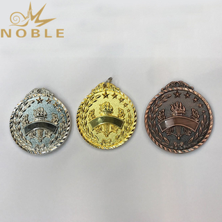 Three Colors Metal Medal For Souvenir Gift