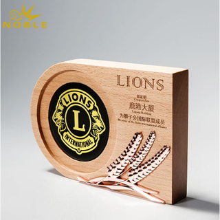 Custom Wooden Plaque Trophy with Name Plate 