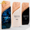 Custom Columnar Carved Wooden Trophy Award