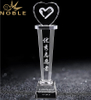 Free Engraving New Design Custom Love Heart Crystal Trophy